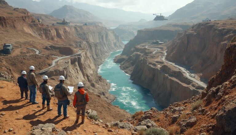 Inspectors at Anglo American mine site.