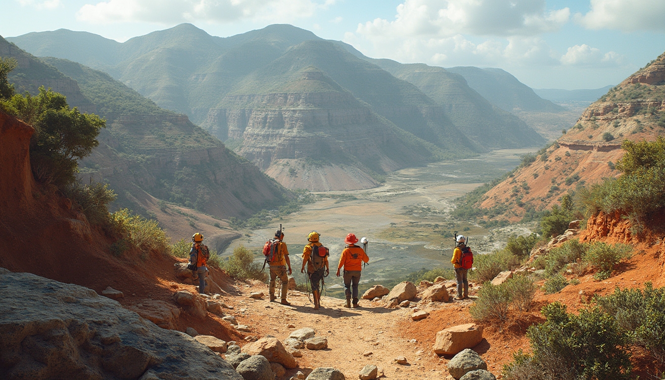 Explorers in Timor-Leste's rugged landscape.