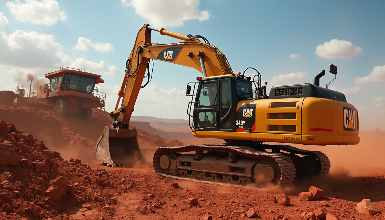 Excavators operating at Western Australia site.