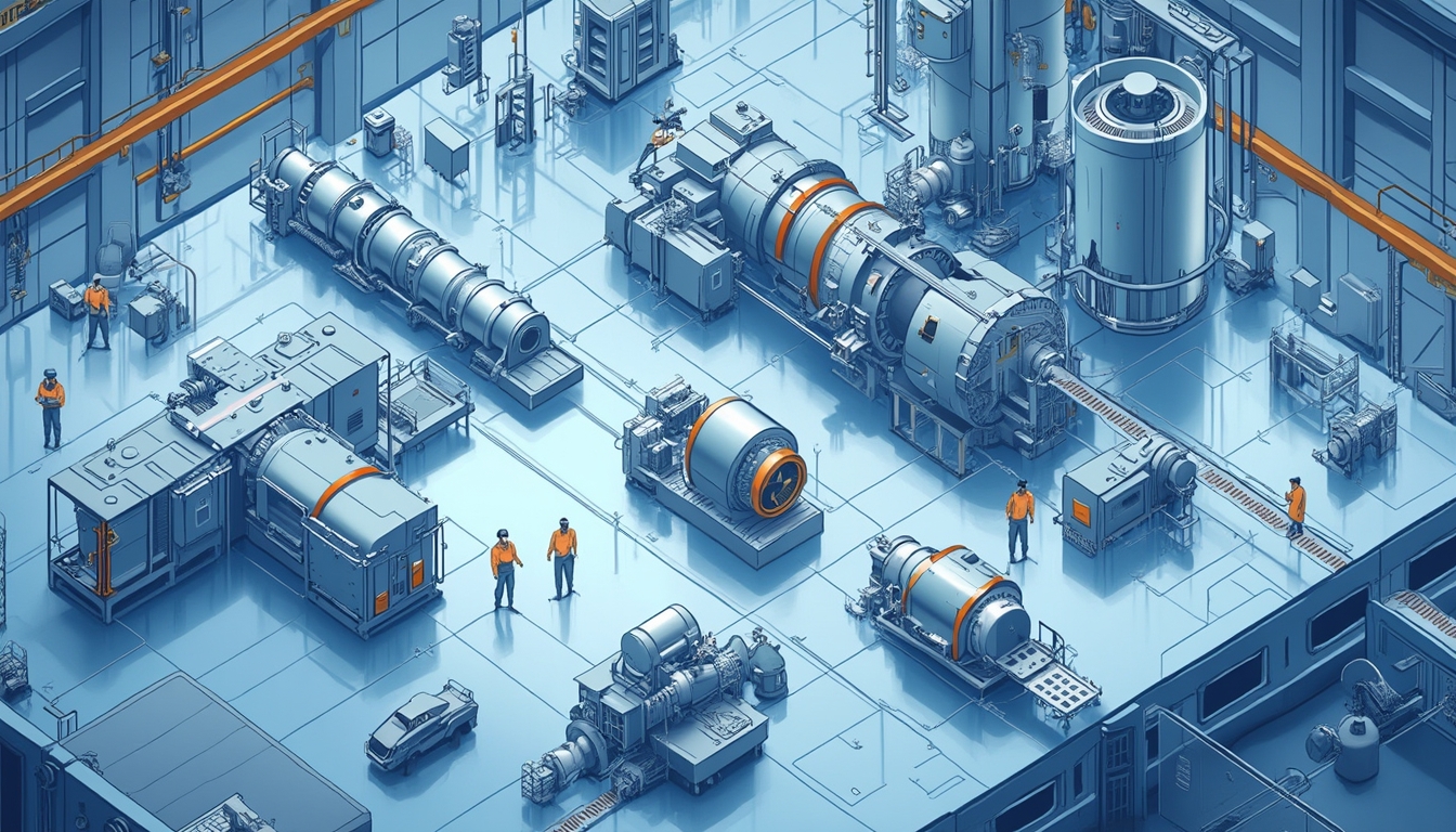 Industrial facility illustrating titanium supply development.