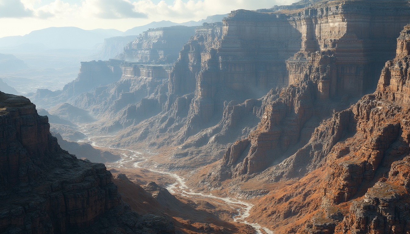 Rugged cliffs of Nuna super Mountain.