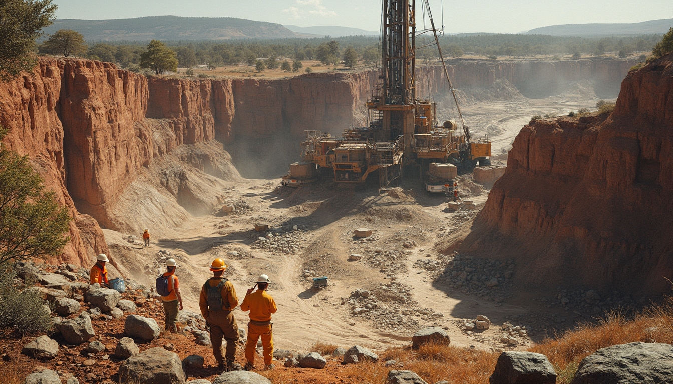 Mining operation at Trigg Minerals Wild Cattle Creek.