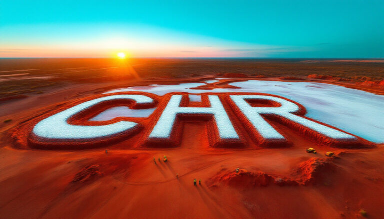 Charger Metals NL-CHR-CHR letters on vibrant desert landscape.