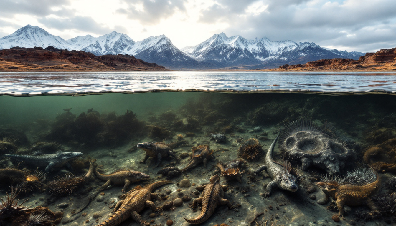 Underwater life of the Aranga Sea.