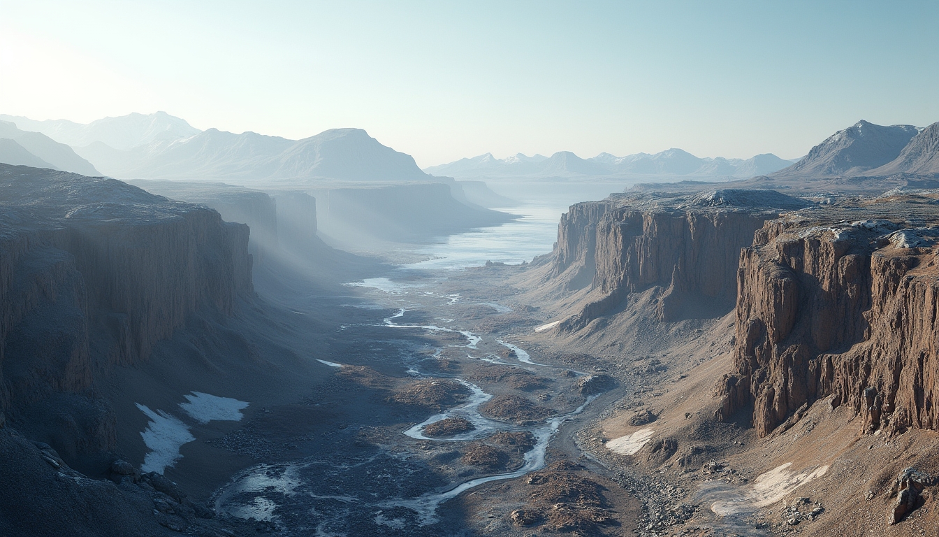 Scenic canyon landscape, potential lithium site.