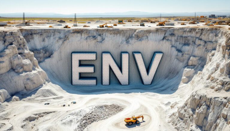 Enova Mining Ltd-ENV-Environmental impact depicted as massive quarry.