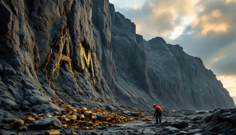 Aumega Metals Ltd-AAM-Rustic architecture carved into rugged cliffside.