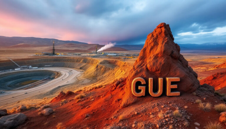 Global Uranium and Enrichment Ltd-GUE-Sunset over GUE mining landscape.