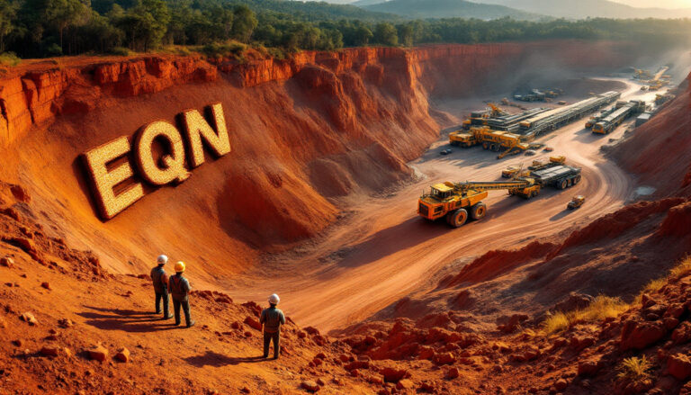 Equinox Resources Ltd-EQN-EQN mining site with heavy machinery.