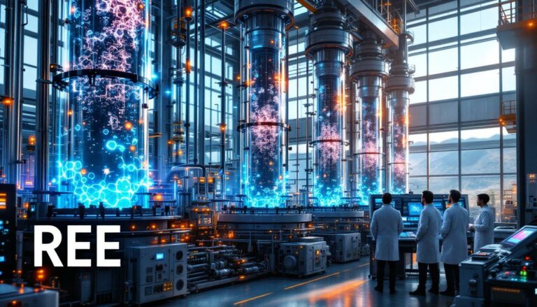RAREX Ltd-REE-Scientists in lab with rare earth elements.