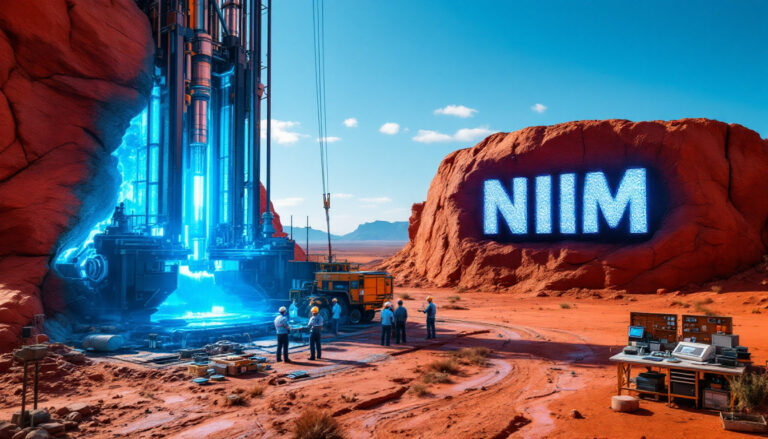 Nimy Resources Ltd-NIM-Futuristic NIIM mining operation on Mars.