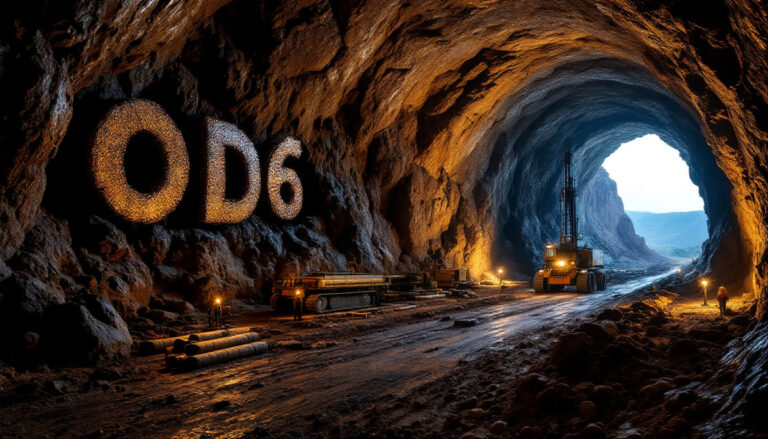 OD6 Metals Ltd-OD6-OD6 mining equipment inside large tunnel.