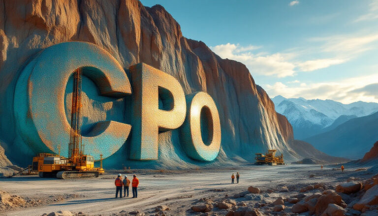 Culpeo Minerals Ltd-CPO-Giant "CPO" letters carved into mountains.