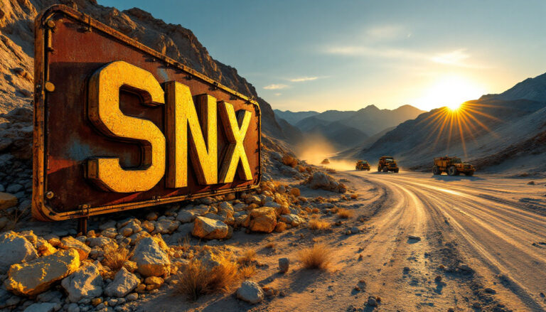 Sierra Nevada Gold Cdi 1:1 US Person Prohibited Excluding QIB-SNX-SNX sign with trucks in desert.
