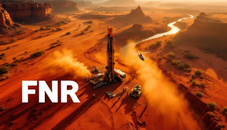 Far Northern Resources Ltd-FNR-FNR exploration site with drilling machinery.