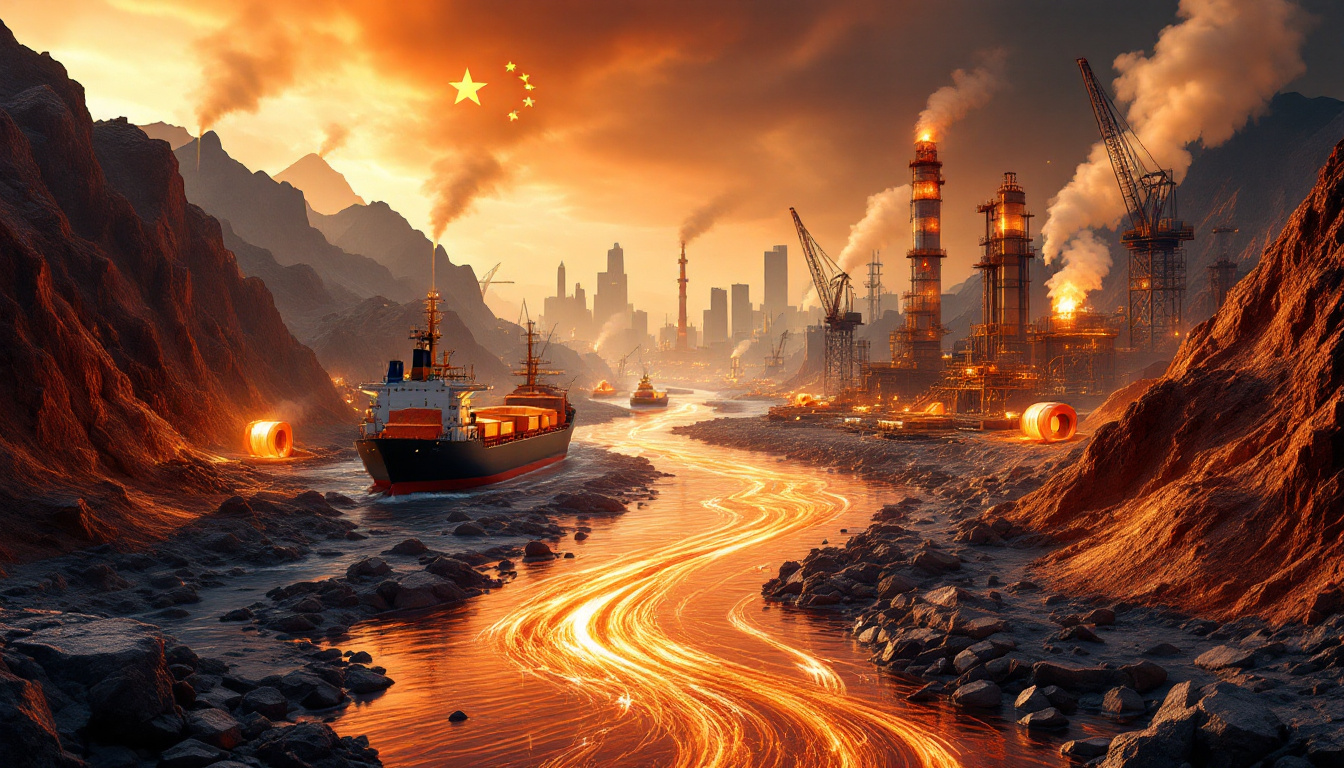 China’s copper imports surge; industrial scene.