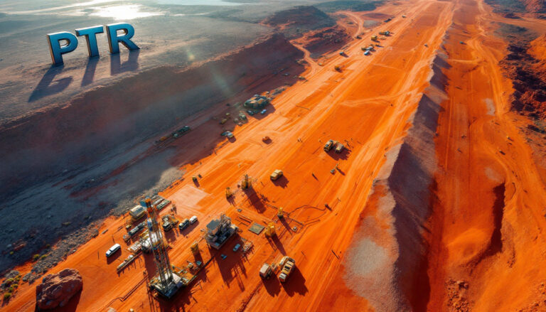 Petratherm Ltd-PTR-PTR mining operation on red terrain.