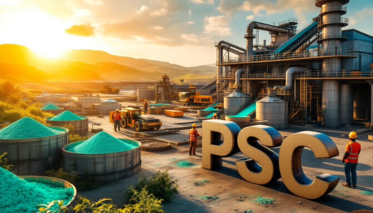 Prospect Resources Ltd-PSC-Industrial development site with PSC logo.