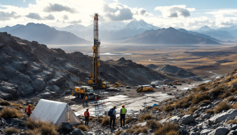 Unico Silver Ltd-USL-Mining operation in mountainous landscape.