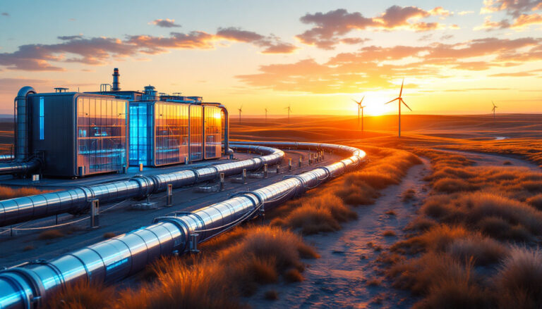 Arizona Lithium Ltd-AZL-Renewable energy landscape with sunset.