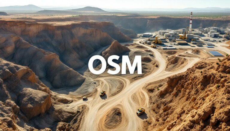 Osmond Resources Ltd-OSM-OSM mining site with trucks visible.