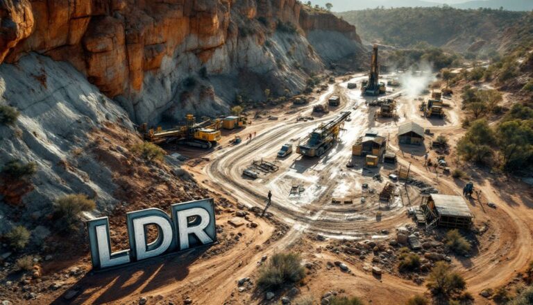 Lode Resources Ltd-LDR-LDR mining site with heavy machinery.