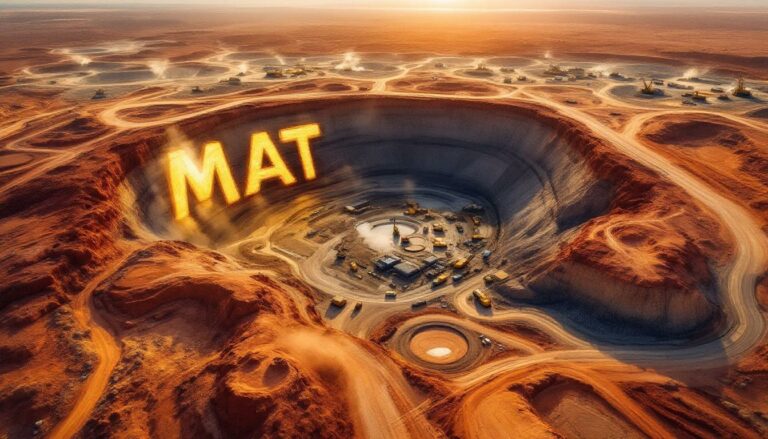 Matsa Resources Ltd-MAT-Mining landscape with "MAT" illuminated.