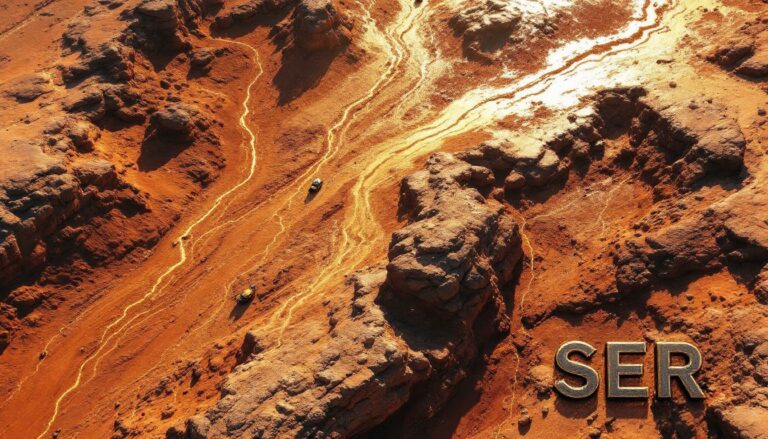 Strategic Energy Resources Ltd-SER-SER logo on a rugged desert terrain.