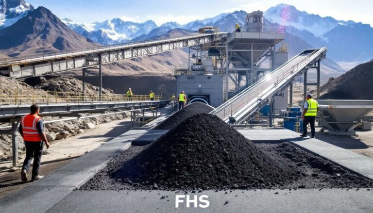 Freehill Mining Ltd-FHS-FHS mining facility with mountainous backdrop.