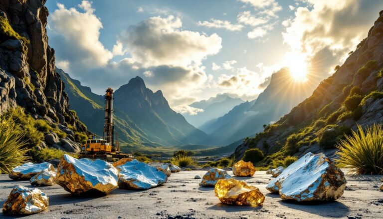Siren Gold Ltd-SNG-Gold mining in scenic mountain valley.