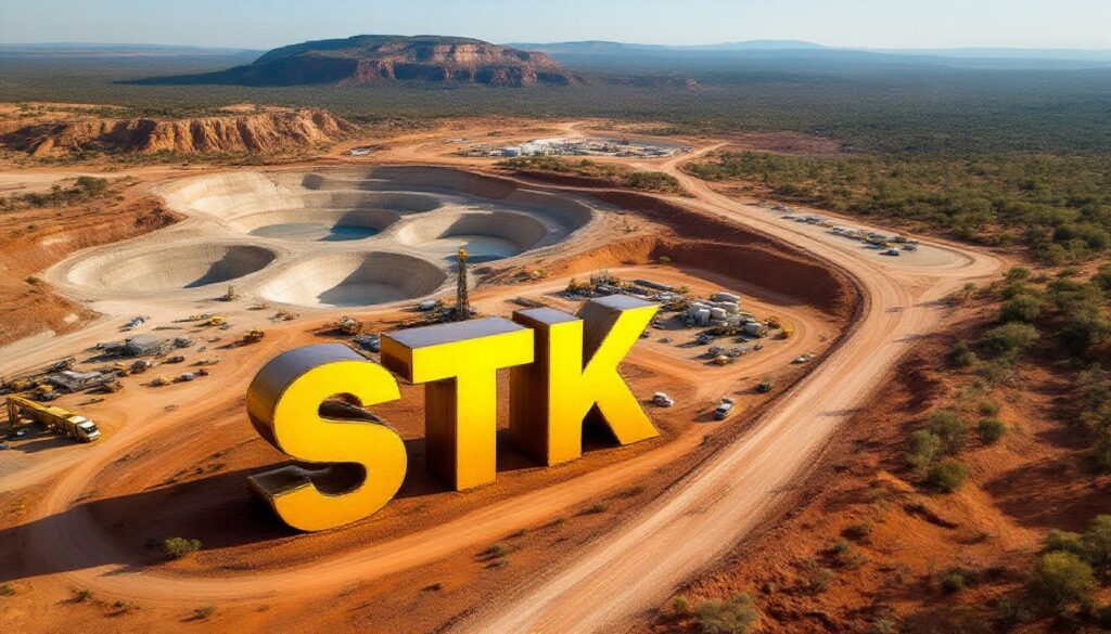 Strickland Metals Ltd-STK-STK gold mine with large letters