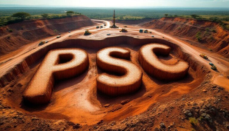 Prospect Resources Ltd-PSC-PSC giant letters in a quarry.
