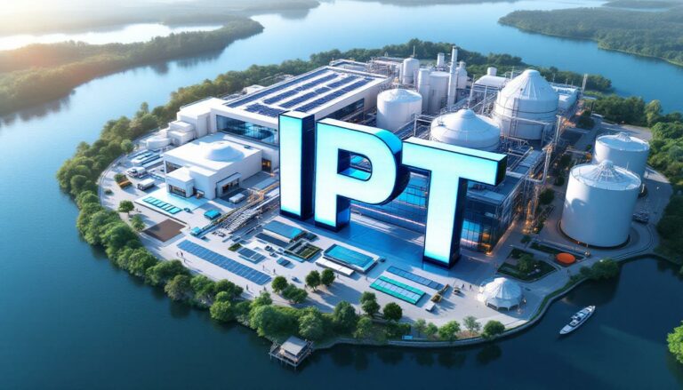 Impact Minerals Ltd-IPT-IPT industrial facility on water island.