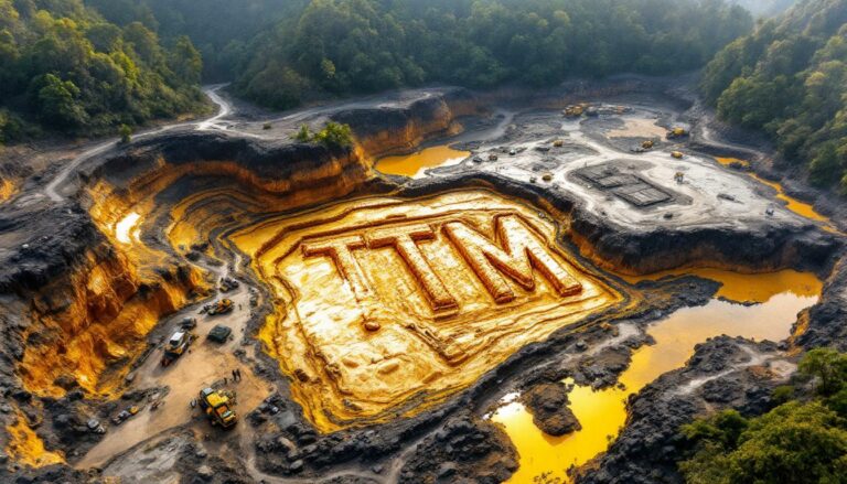 Titan Minerals Ltd-TTM-TTM carved in large industrial landscape.