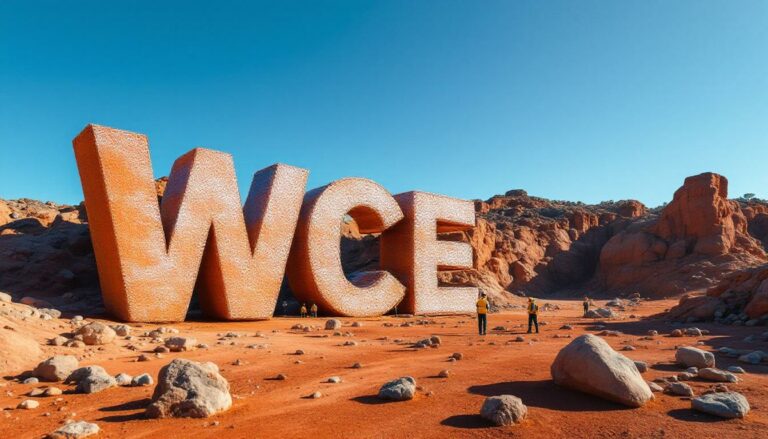 West Coast Silver Ltd-WCE-WCE letters on a rocky landscape.