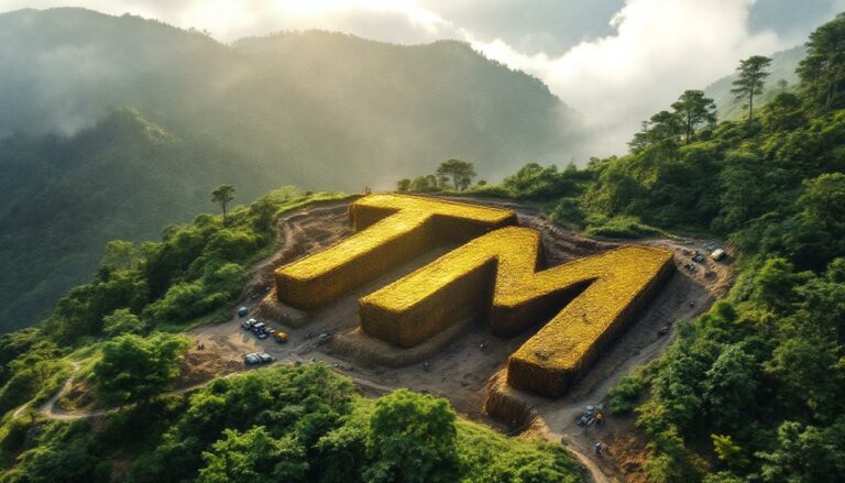 Titan Minerals Ltd-TTM-TM logo crafted in lush mountains.