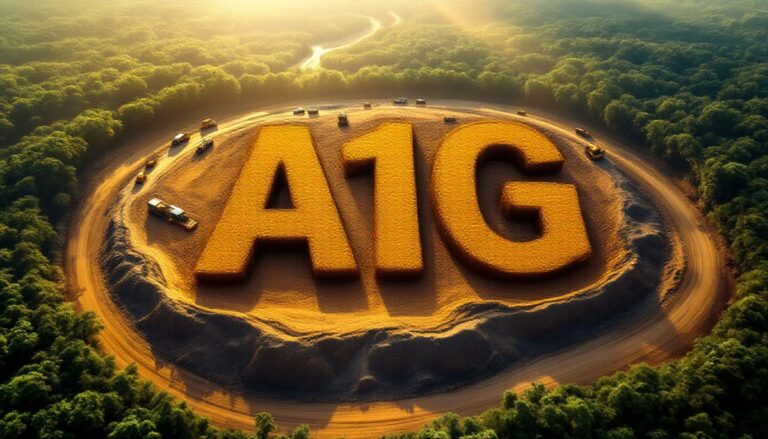 African Gold Ltd-A1G-A1G letters on a circular field.