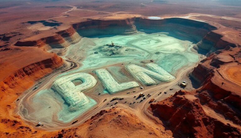 Pioneer Lithium Ltd-PLN-Aerial view of PLN-shaped quarry.