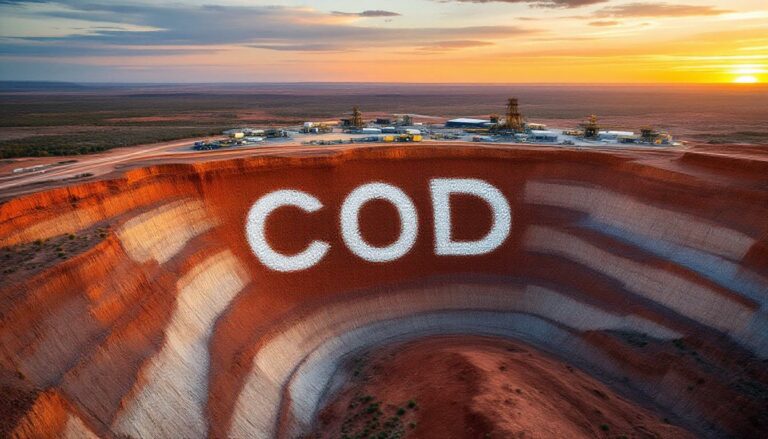 Coda Minerals Ltd-COD-COD letters inside a large crater.