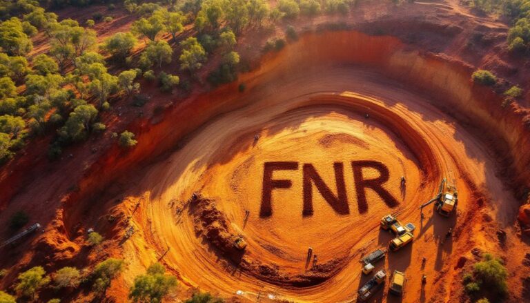 Far Northern Resources Ltd-FNR-FNR excavation site with heavy machinery.
