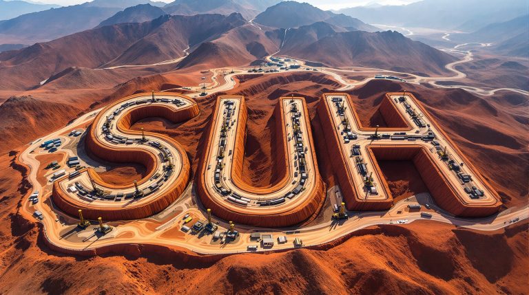 Southern Hemisphere Mining Ltd-SUH-SUH-shaped roads in desert landscape.