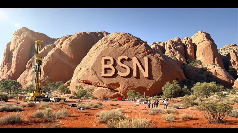 Basin Energy Ltd-BSN-BSN letters carved into large rock.
