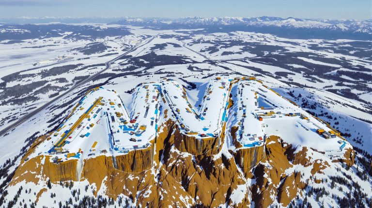 Nova Minerals Ltd-NVA-Snowy mountain with giant "NWA" letters.