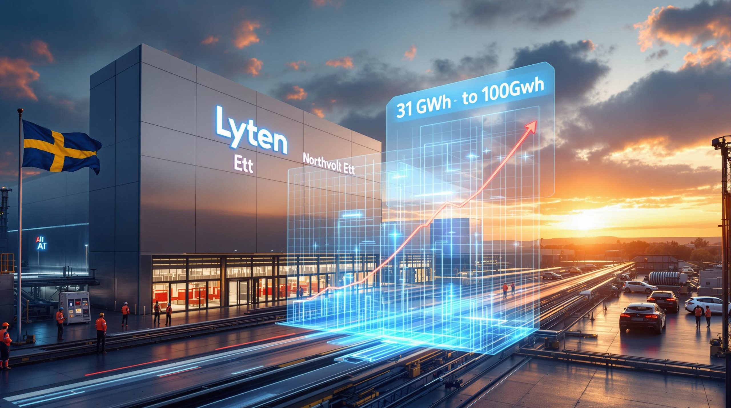 Lyten acquisition of Northvolt assets visualized.
