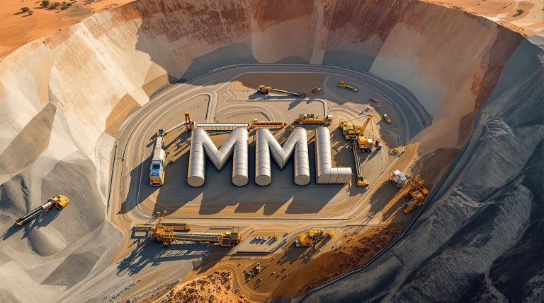 Mclaren Minerals Ltd-MML-Mining operation with "MML" equipment arrangement.