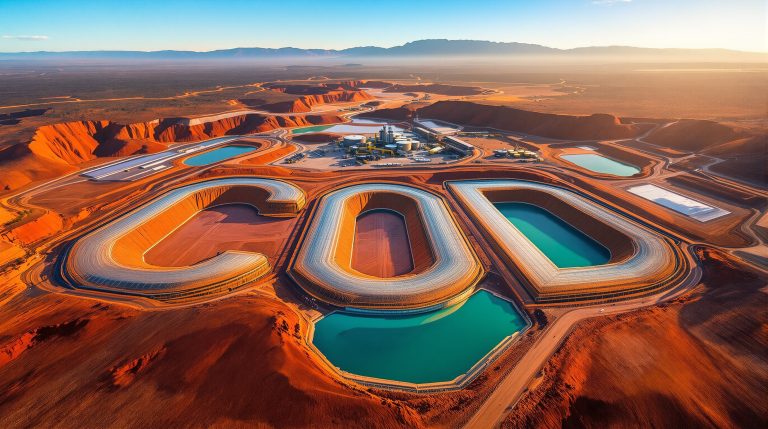 Coda Minerals Ltd-COD-COD structures in vibrant desert landscape.