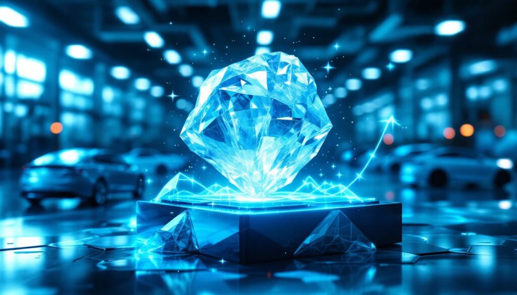 Futuristic visualization illustrating lithium hydroxide methodology.