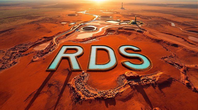 Redstone Resources Ltd-RDS-RDS logo on Martian landscape design.
