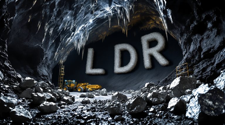 Lode Resources Ltd-LDR-LDR mining scene with machinery and rocks.