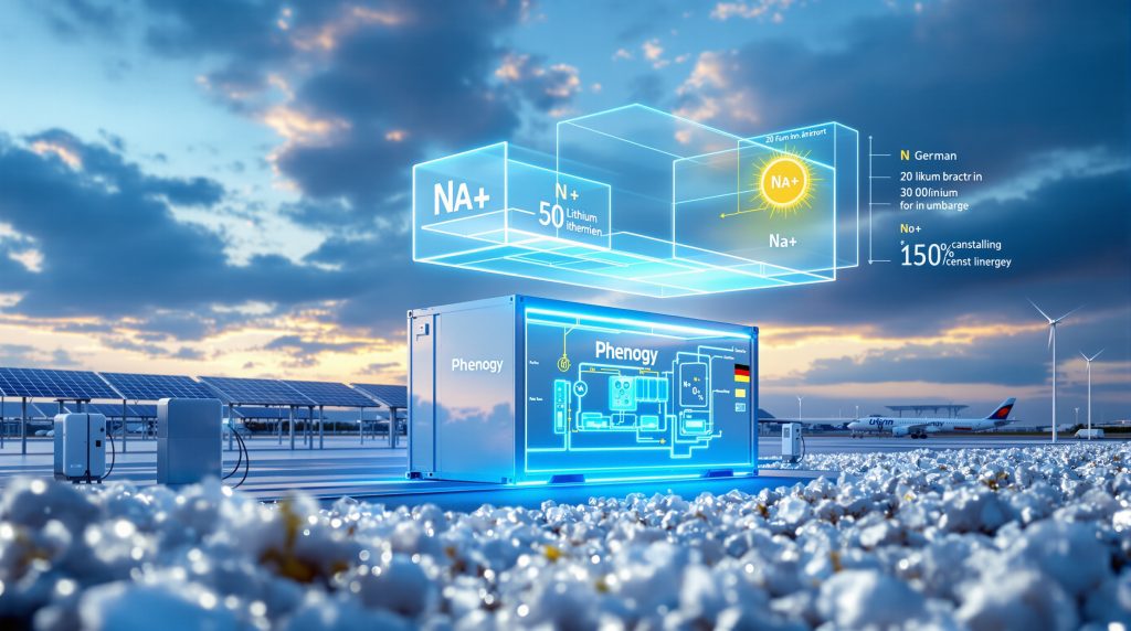Sodium-ion battery installation near Bremen Airport.